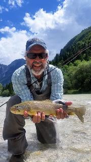 Chiris and Co, Marble trout July,Slovenia fly fishing